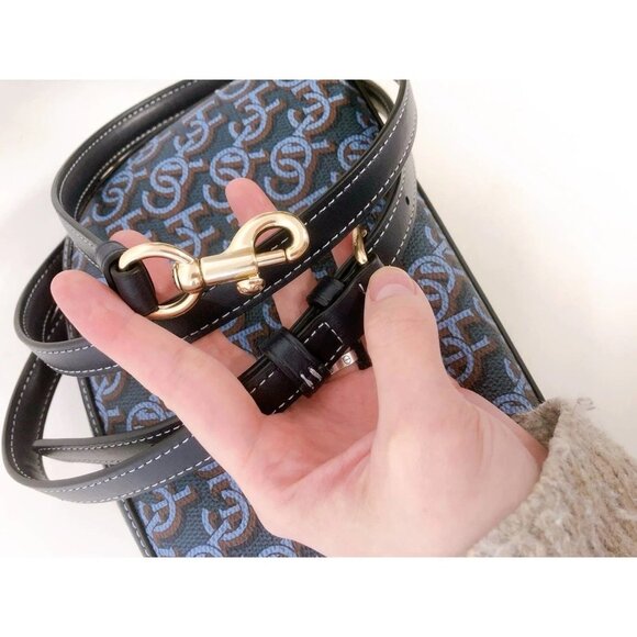 Coach CF343 Madi Crossbody With Coach Monogram Print IN Navy - Picture 6 of 7